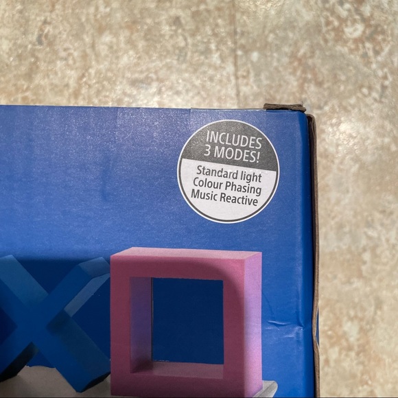 NEW! Paladone Sony PlayStation Button Icons Light 3 Modes Music Reactive USB - Picture 6 of 8